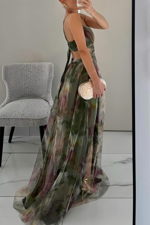Thalia | Enchanting Maxi Dress with Floral Print