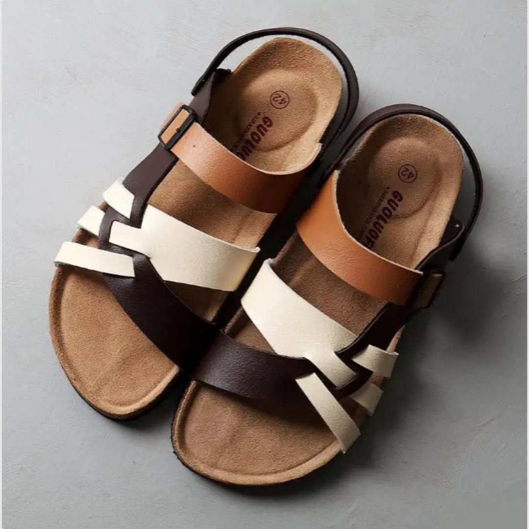 Avelyn | Classic Leather Sandals with Orthopaedic Comfort