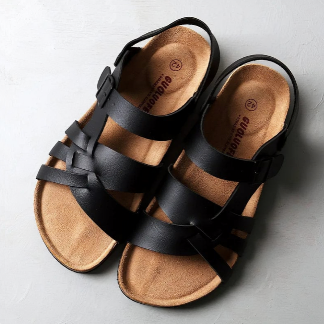 Avelyn | Classic Leather Sandals with Orthopaedic Comfort