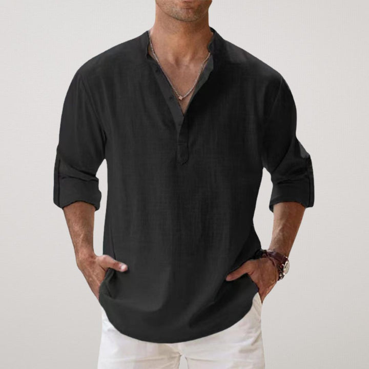 Parker | Stylish Button-Down Henley Shirt