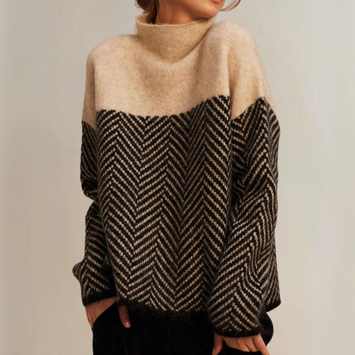 Elandra | Elegant Cotton Turtleneck