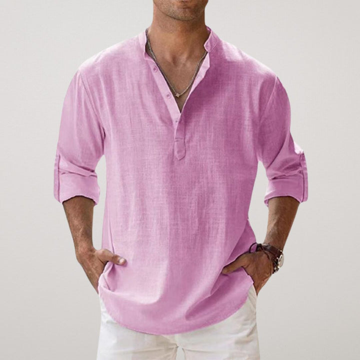 Parker | Stylish Button-Down Henley Shirt