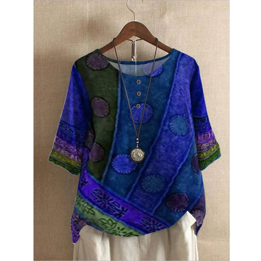 Fiona | Colorful Bohemian Top
