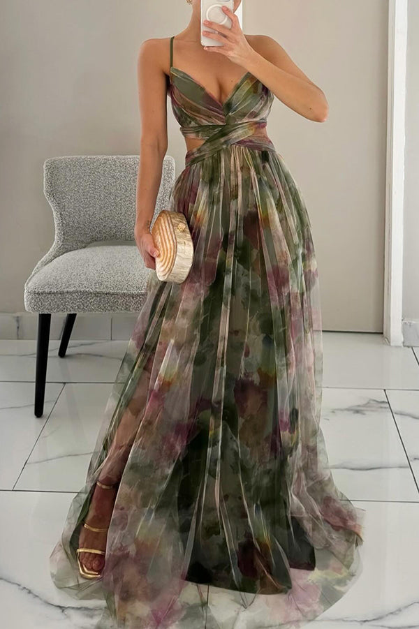 Thalia | Enchanting Maxi Dress with Floral Print