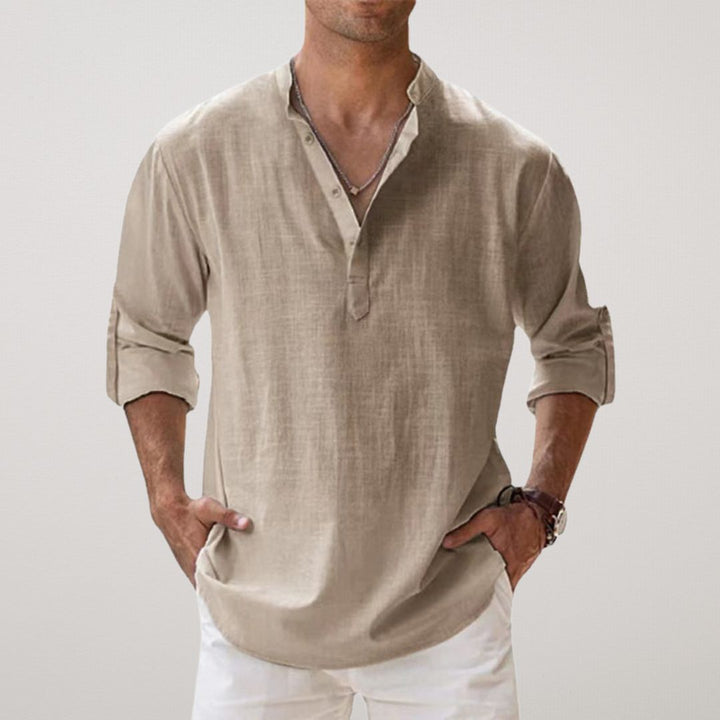 Parker | Stylish Button-Down Henley Shirt