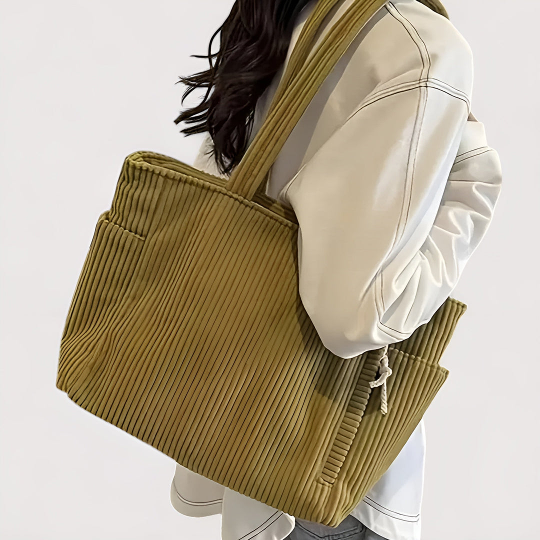 Siena | Textured Ribbed Shopper Bag