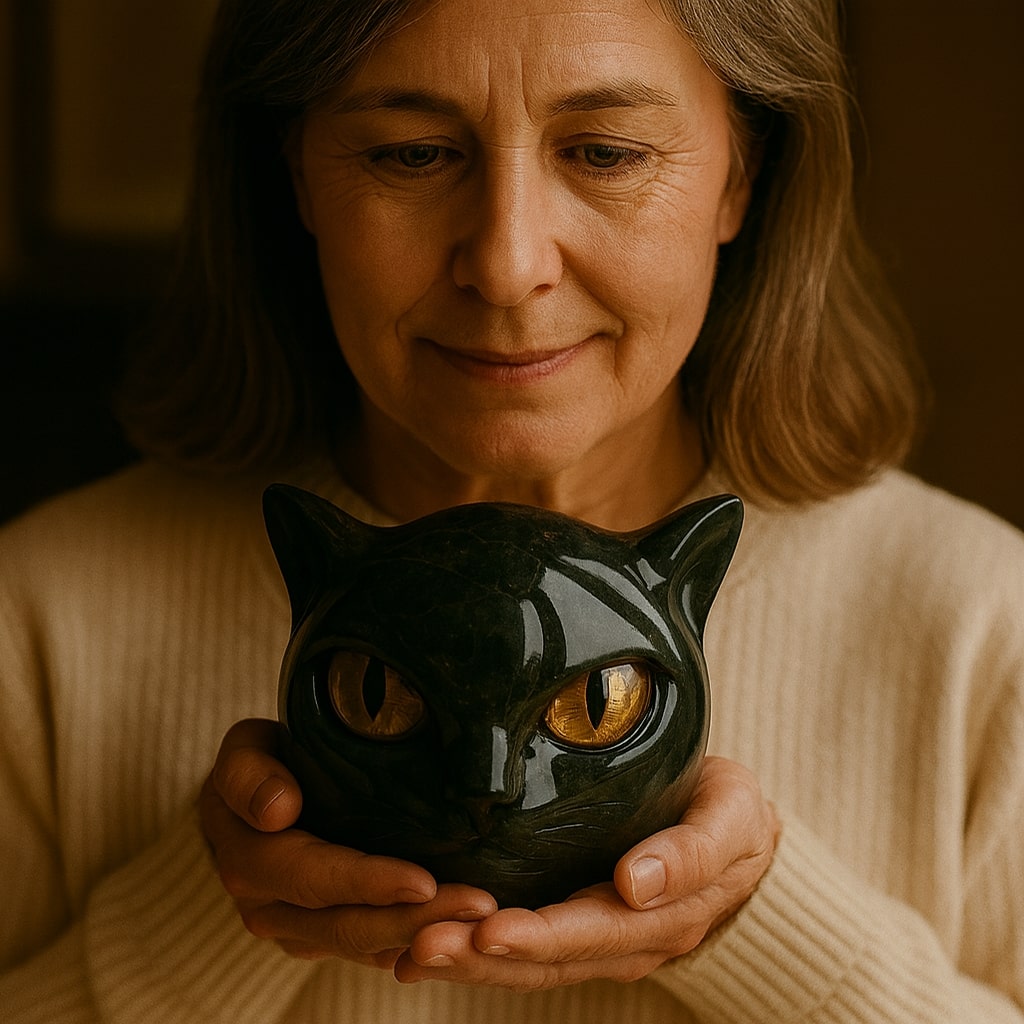 Zerel | Black Cat Sculpture