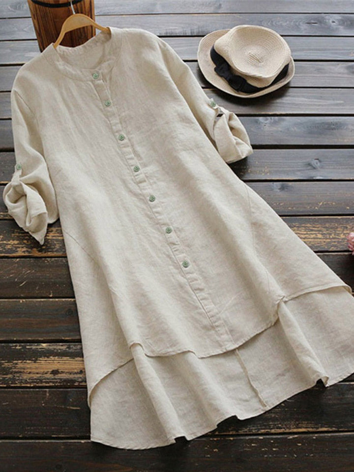Cara | Relaxed Linen Shirt Dress