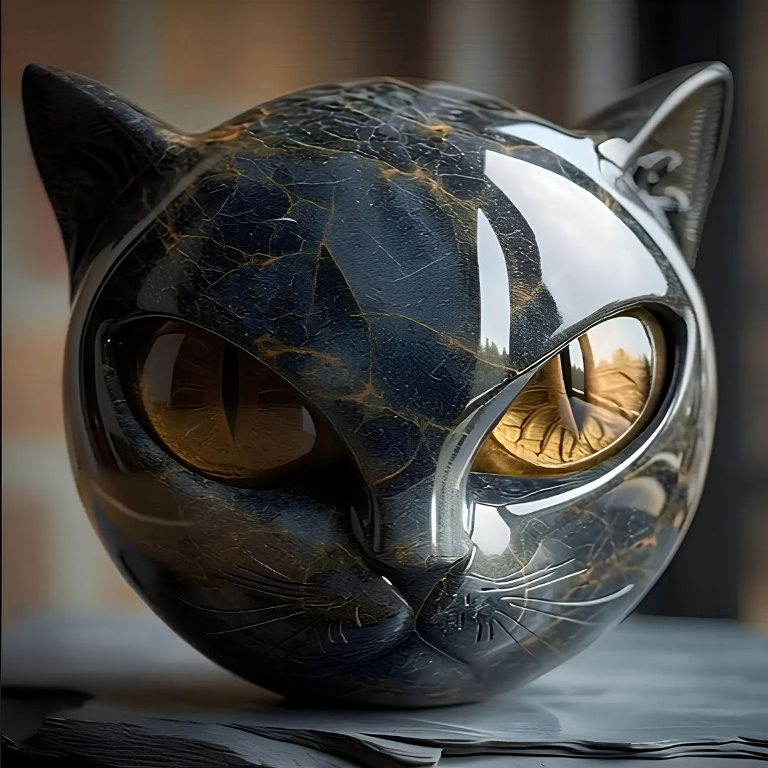 Zerel | Black Cat Sculpture