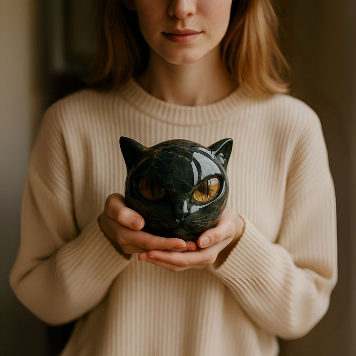 Zerel | Black Cat Sculpture