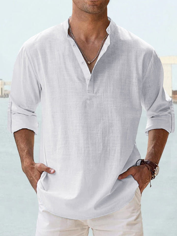 Parker | Stylish Button-Down Henley Shirt