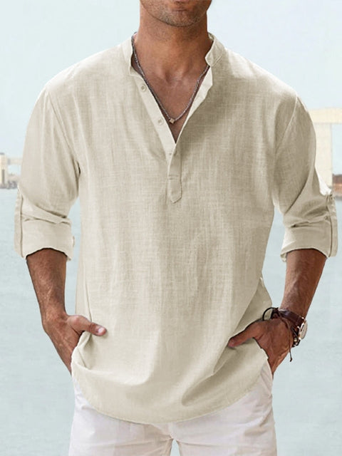 Parker | Stylish Button-Down Henley Shirt