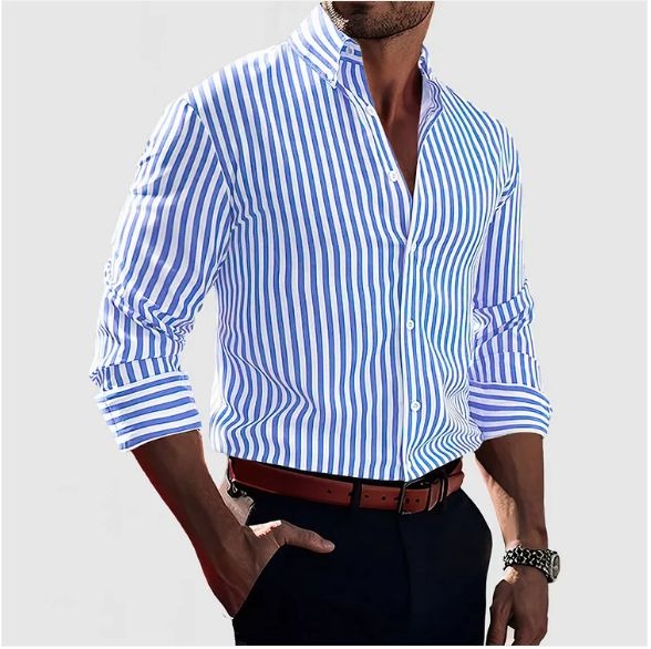 Baxter | Vertical Striped Button-Up