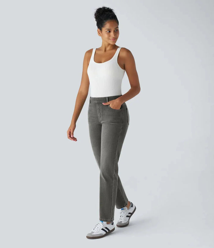 Genese | Elastic and comfortable high-waisted trousers
