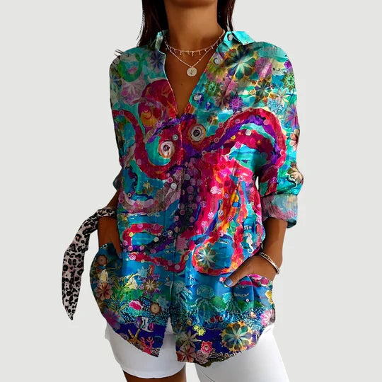 Inara | Geo-Print Blouse