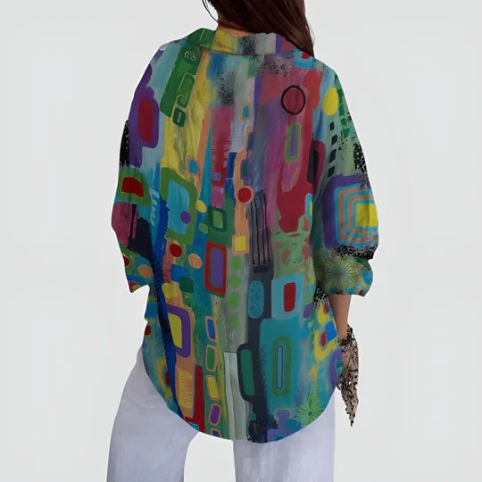Inara | Geo-Print Blouse