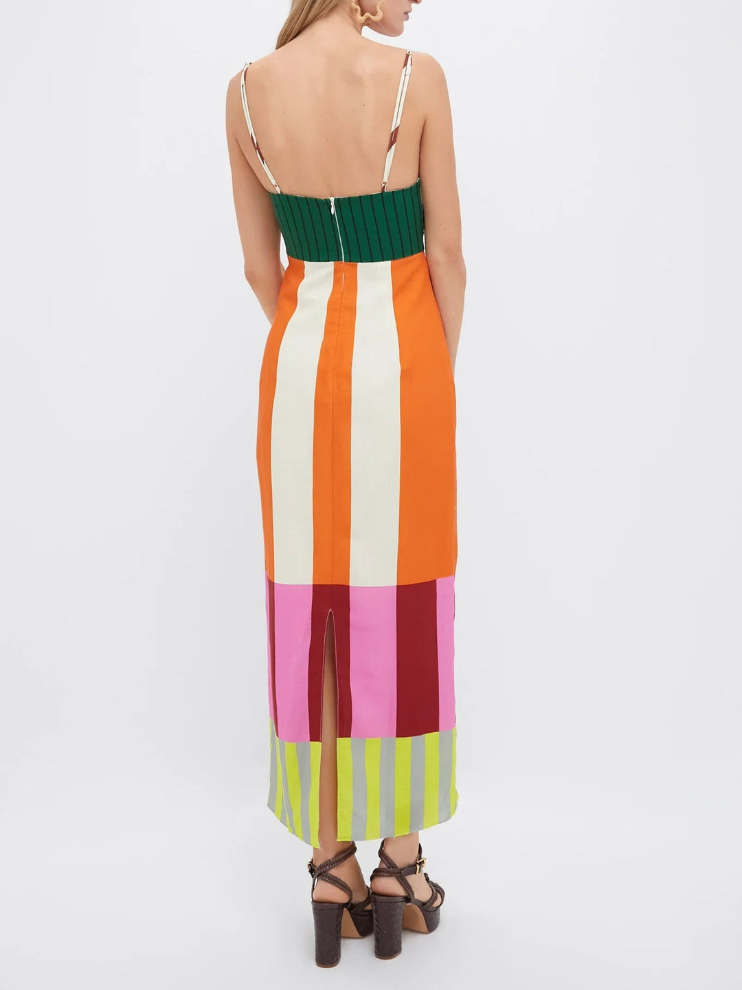 Helen | Colorful Striped Maxi Dress