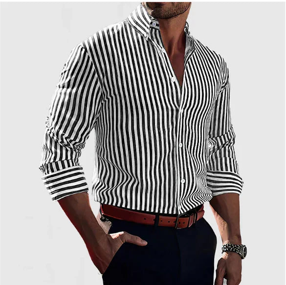 Baxter | Vertical Striped Button-Up