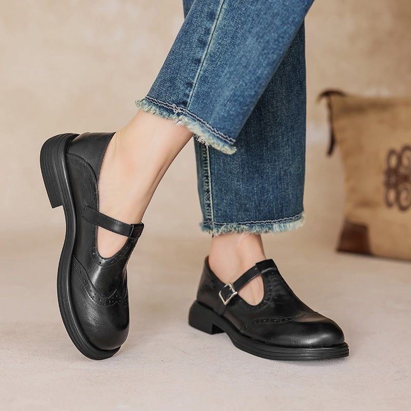 Mesra | Elegant Leather Mary Jane Shoes