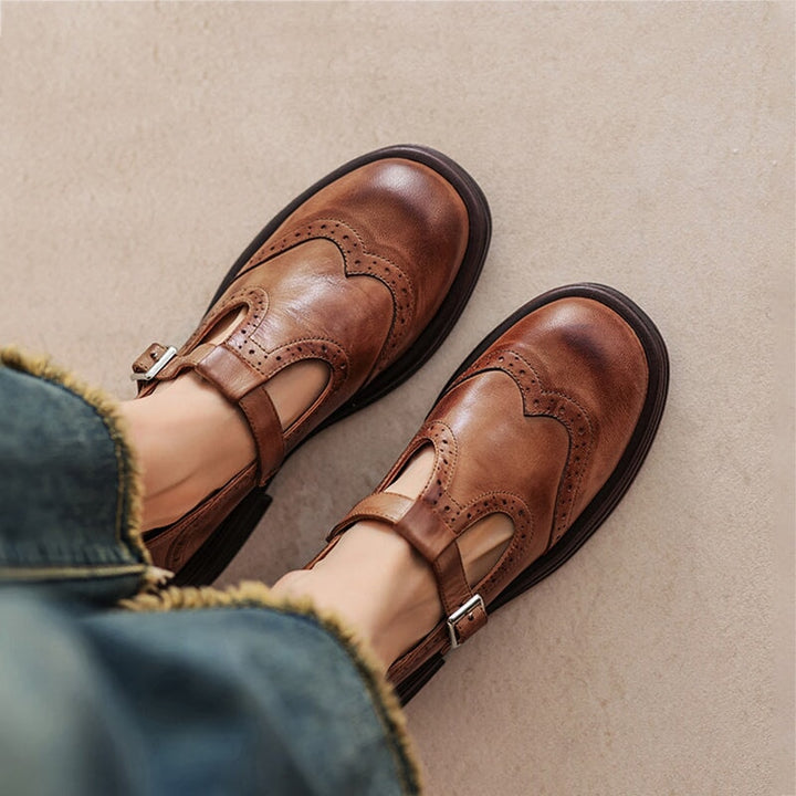 Mesra | Elegant Leather Mary Jane Shoes