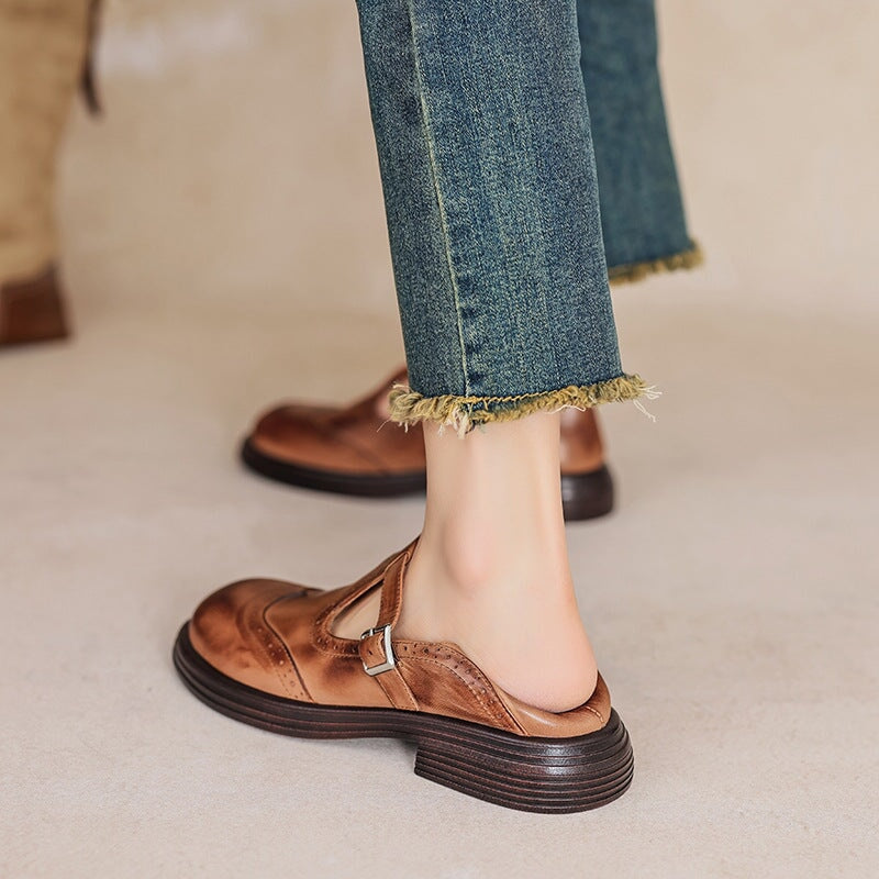 Mesra | Elegant Leather Mary Jane Shoes