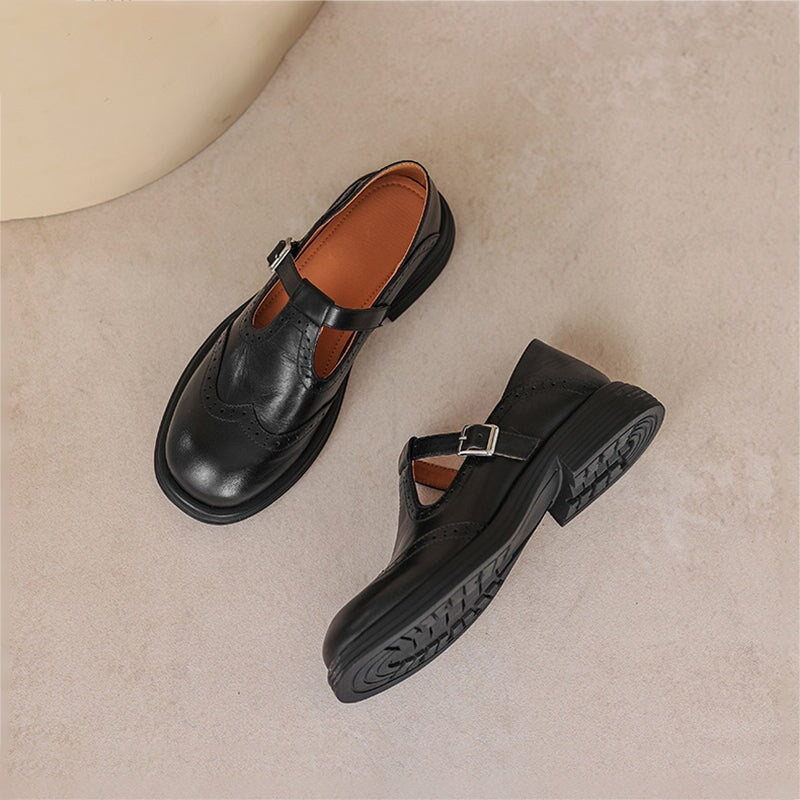 Mesra | Elegant Leather Mary Jane Shoes