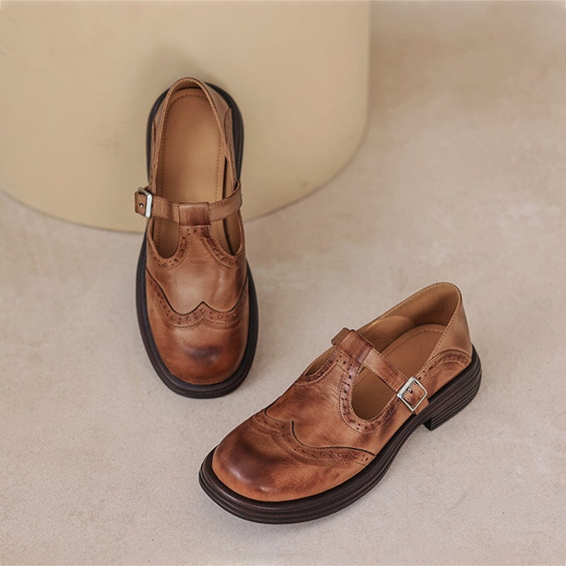 Mesra | Elegant Leather Mary Jane Shoes