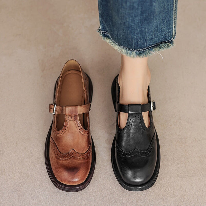 Mesra | Elegant Leather Mary Jane Shoes