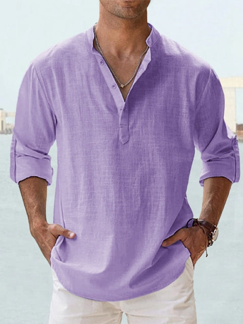 Parker | Stylish Button-Down Henley Shirt